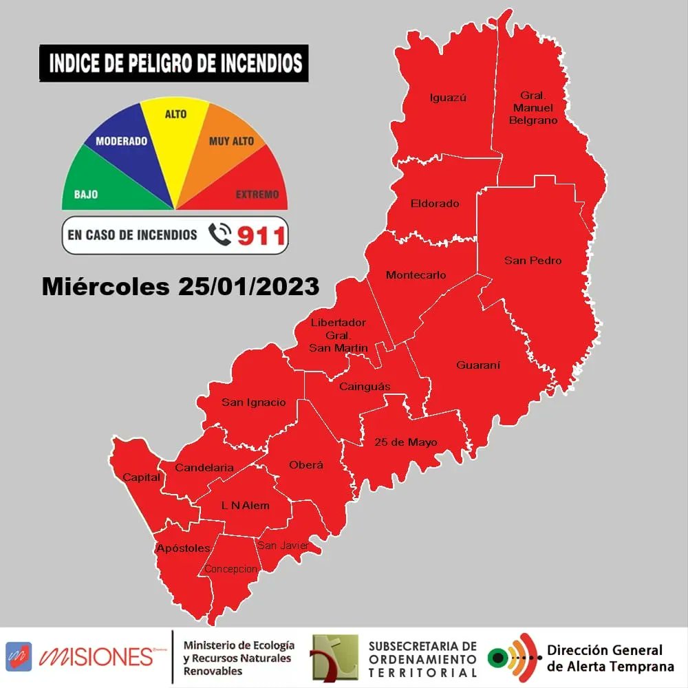 El escenario de extremo calor en Misiones eleva al máximo los riesgos de incendios imagen-2