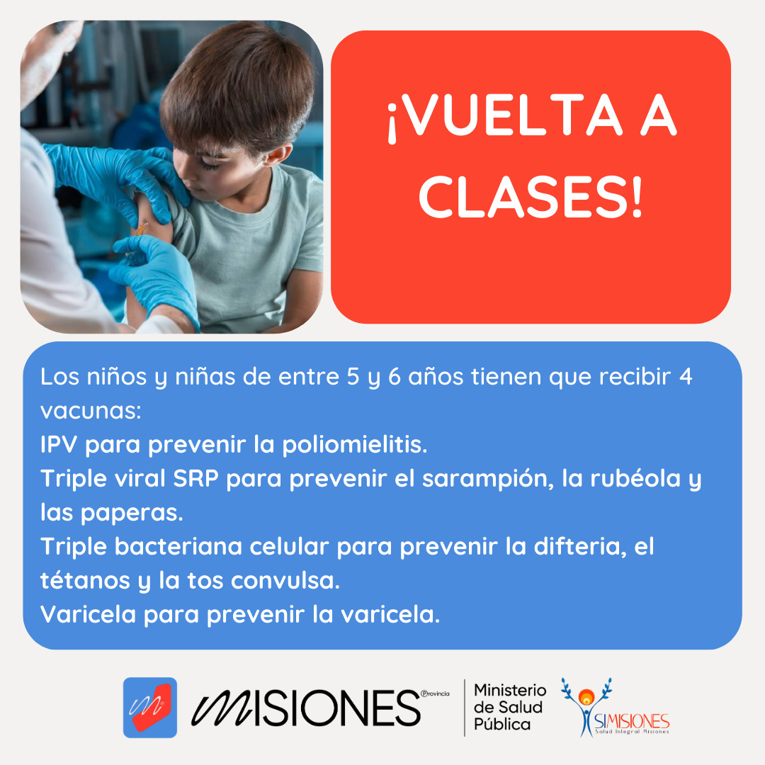 Las vacunas que deben aplicarse los niños, niñas y adolescentes al inicio del ciclo lectivo imagen-2