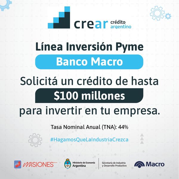 Línea Inversión Pyme: ya se encuentra abierta la inscripción a los créditos en sucursales de Banco Macro imagen-2