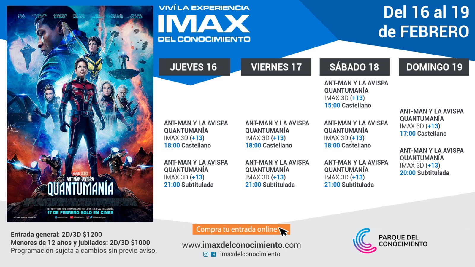 Este miércoles, «Quantumania»: en función especial del Imax imagen-2