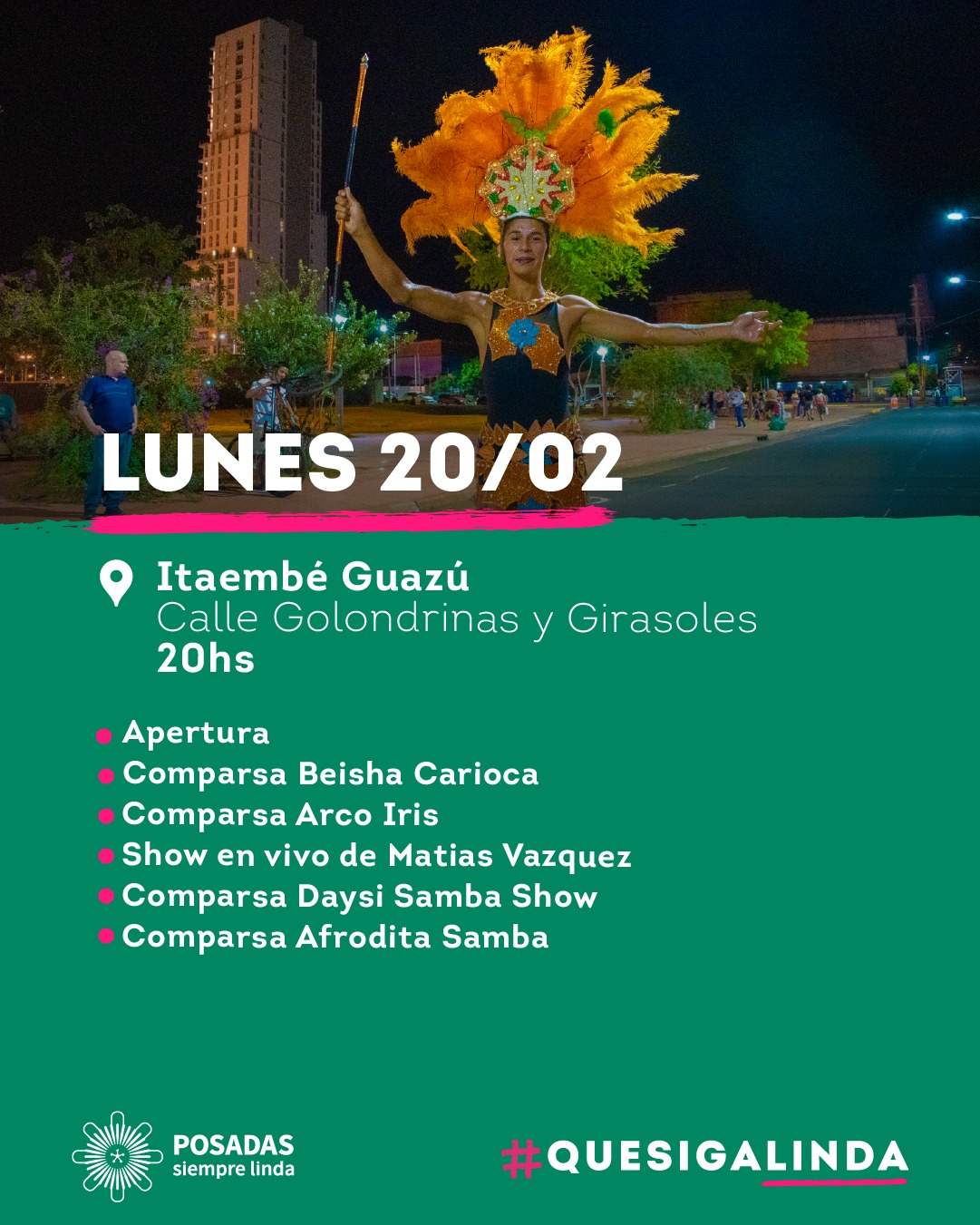 Itaembé Guazú será escenario de la última noche del Carnaval 2023 imagen-4