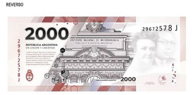 El Banco Central anunció que habrá un billete de $2.000 imagen-2