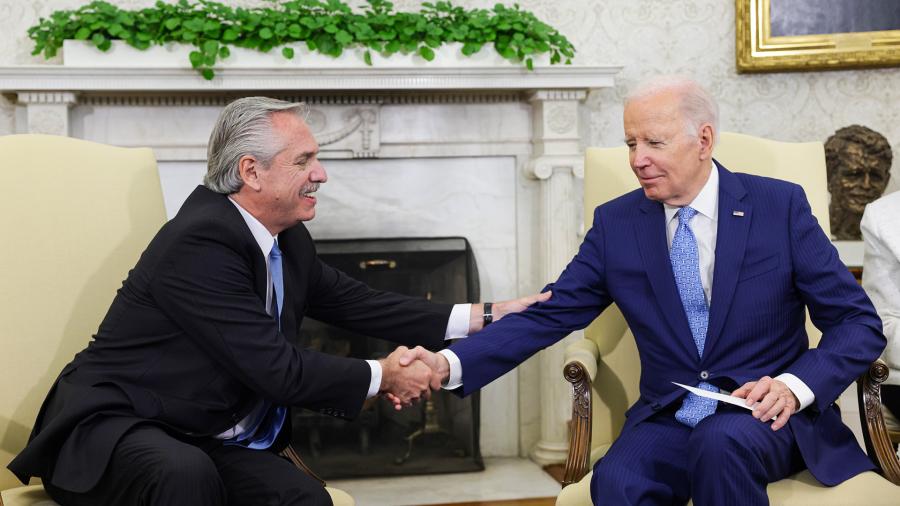 Fernández afirmó que Biden apoyará al país para "amortiguar" los efectos de la sequía imagen-4