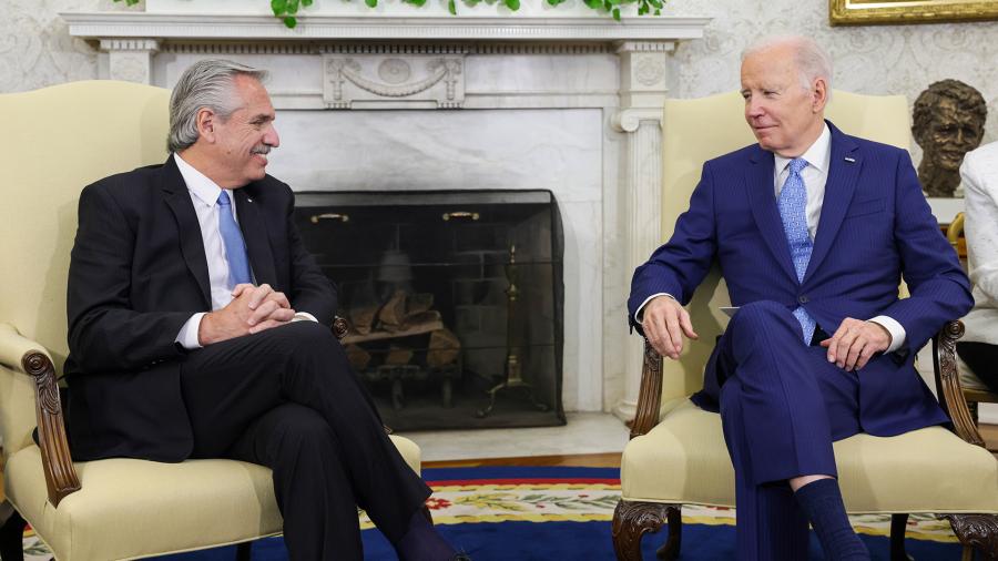 Fernández afirmó que Biden apoyará al país para "amortiguar" los efectos de la sequía imagen-6