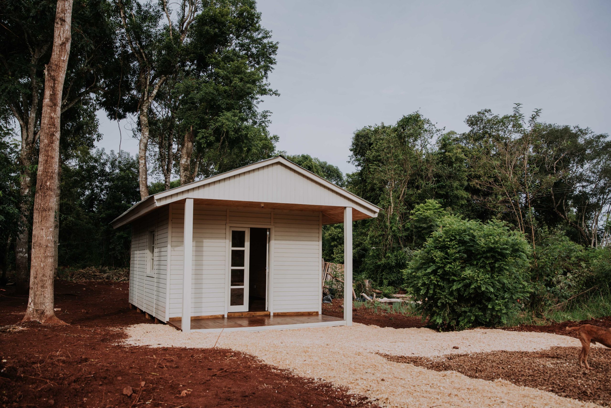 Herrera Ahuad supervisó el avance de la red de agua en la aldea Perutí y presentó un modelo habitacional para la comunidad mbya imagen-2