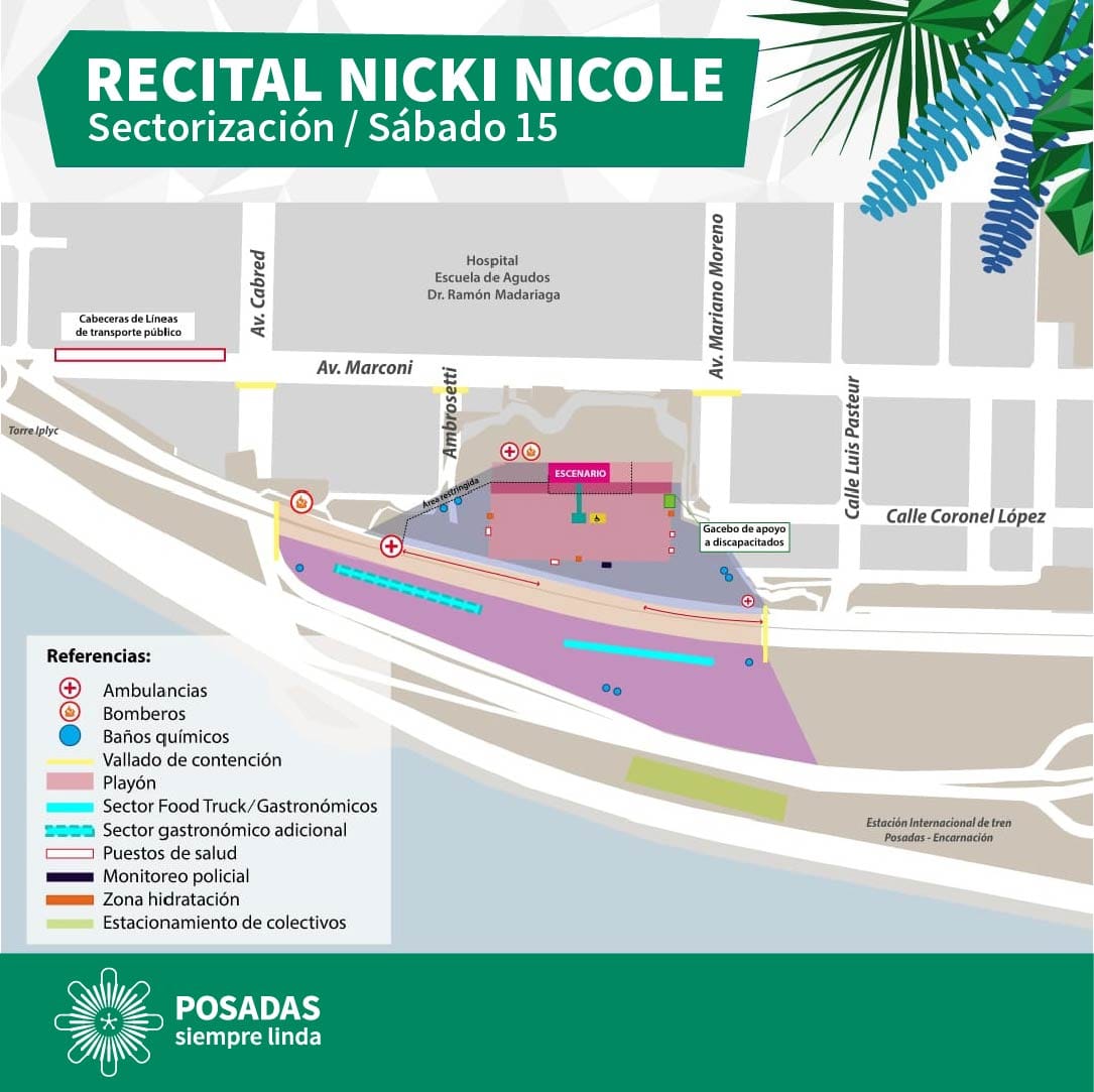 Qué calles estarán cortadas por el recital de Nicki Nicole imagen-10